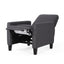 Smoke Fabric Push Back Chair for Elegant Home Décor - Korvel