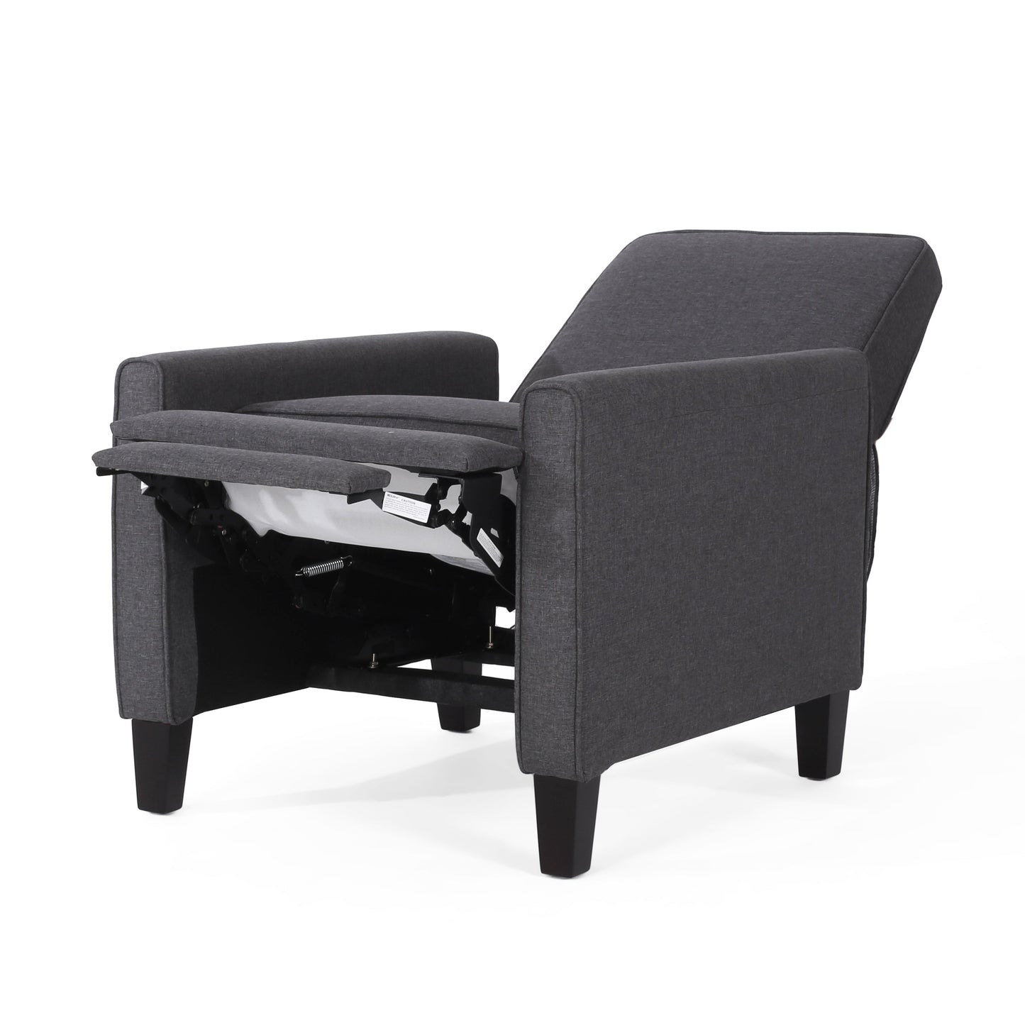 Smoke Fabric Push Back Chair for Elegant Home Décor - Korvel