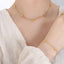Titanium Steel Zircon Heart Necklace - Korvel