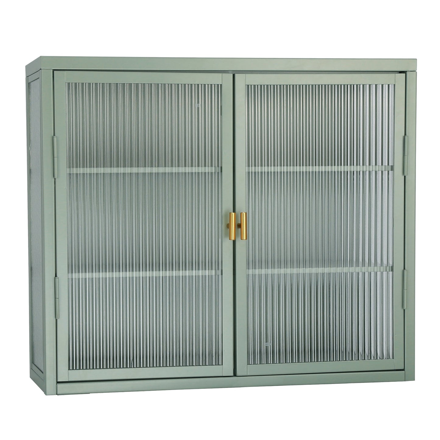 Cabinet mural à double porte en verre de style rétro Haze