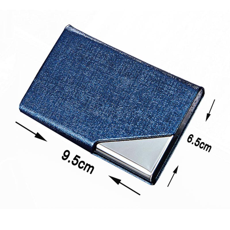 Itapkris Business ID Credit Card Holder For Women Men Fashion Brand Metal Aluminum Card Case PU Leather Porte Carte - Korvel