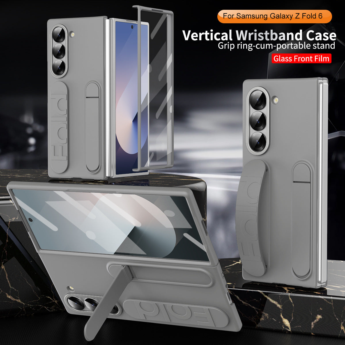 Premium Samsung Z Fold 6 Vertical Wristband Case