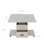 Modern Lift-Up Coffee Table with Storage and Stools