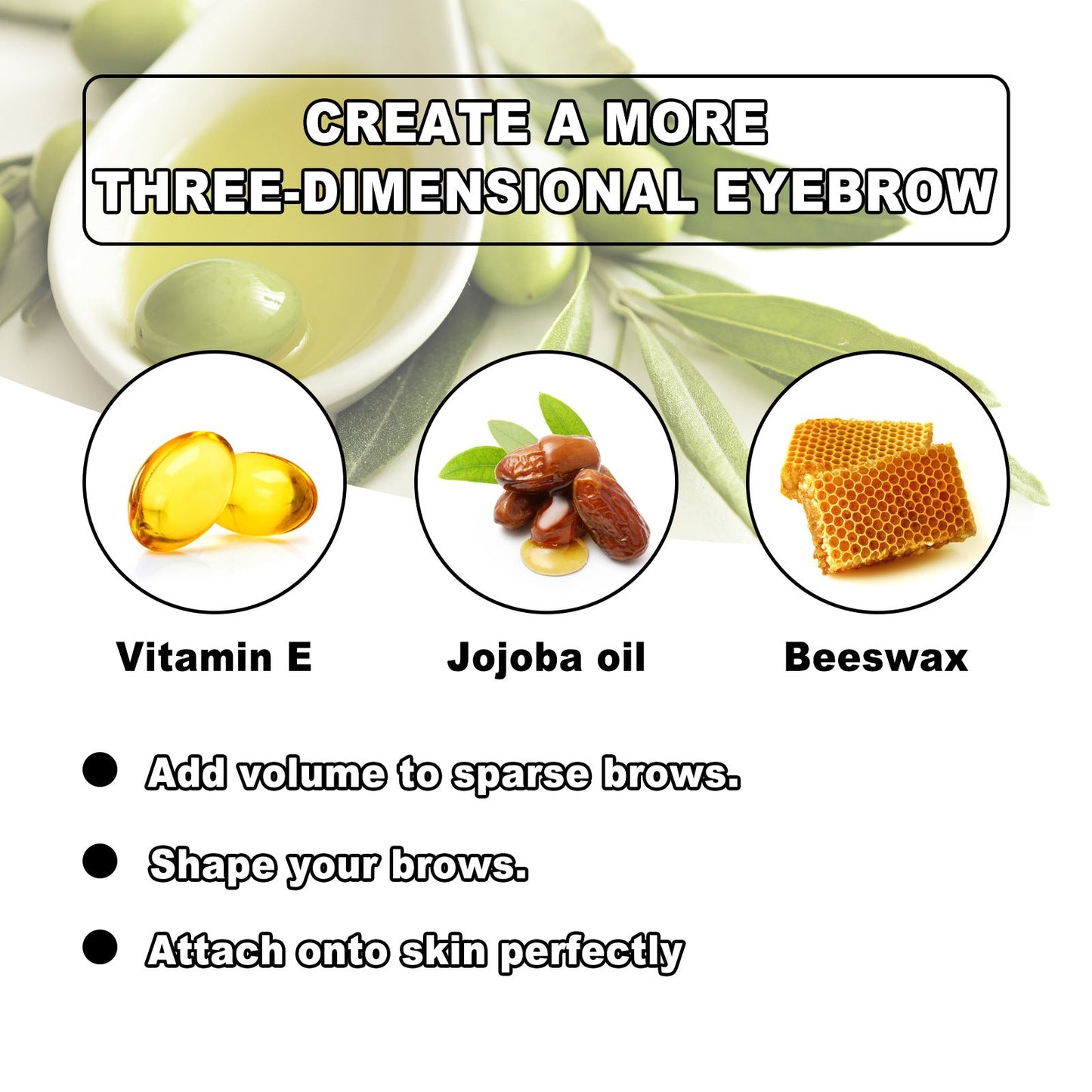 EELHOE Eyebrow Cream Styling Soap - Colorless & Lasting