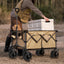 Collapsible Folding Wagon Push Pull Foldable Beach Wagon Cart - Korvel