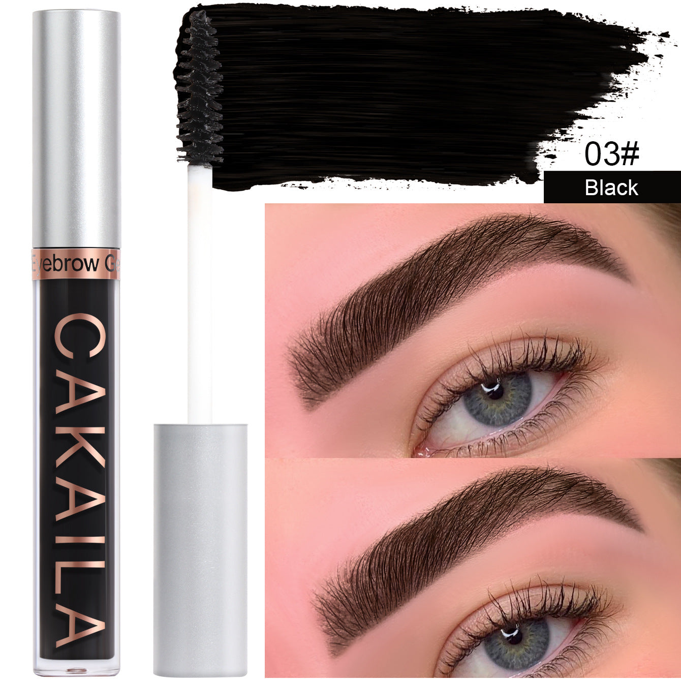 CAKAILA  Eyebrow dye matte non-smudge dyeing makeup eyebrow shaping eyebrow dye mascara set - Korvel
