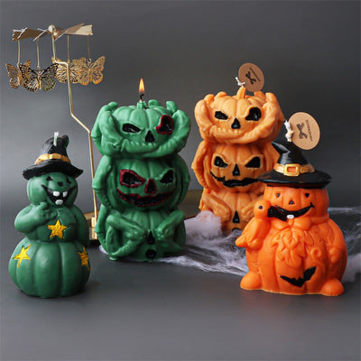 Halloween Pumpkin Ghost Silicone Candle Mold