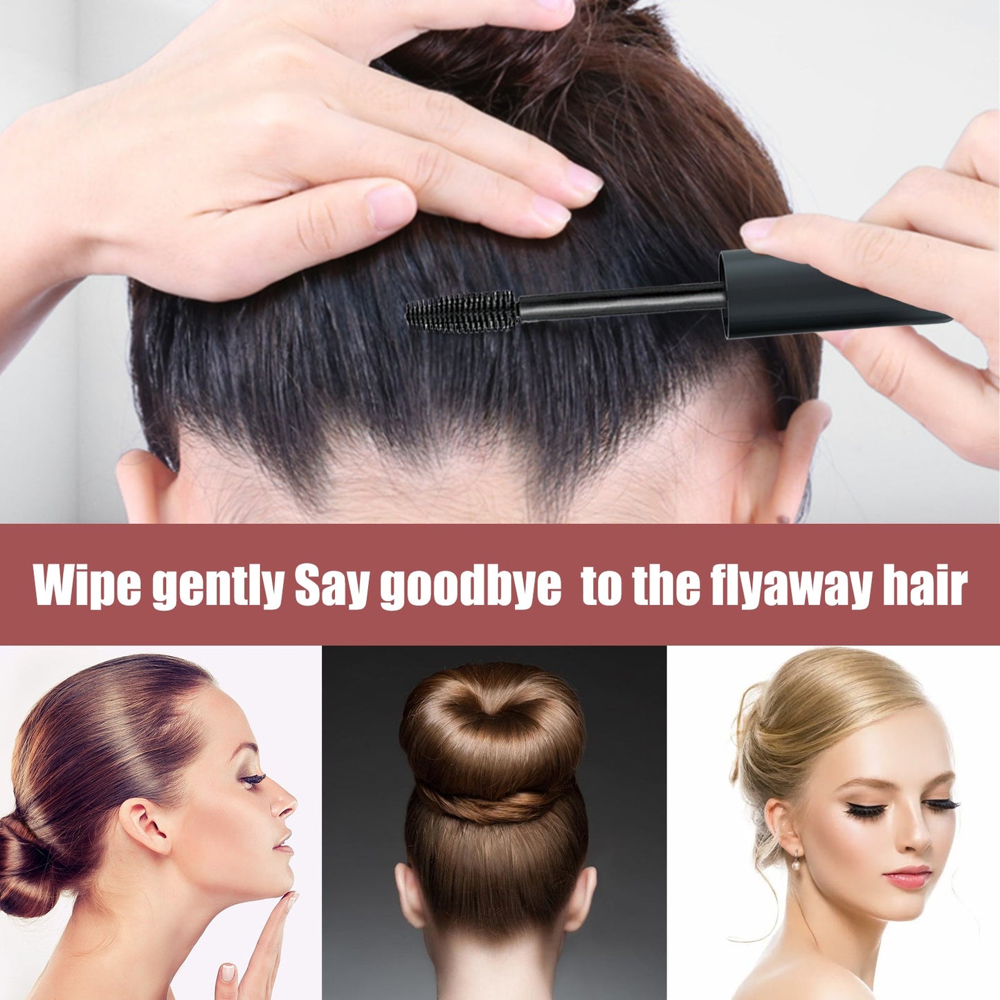 Hair Styling Sticks, Smooth Frizzy Natural Non-Greasy Hair Permanent Styling Broken Hair Finishing Cream - Korvel