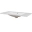 36" Single Bathroom Vanity Top with White Basin  3-Faucet Holes Ceramic  White - Korvel