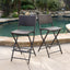 Taburetes de Bar de Wicker para Exterior - Set de 2 Piezas, Multimarrón