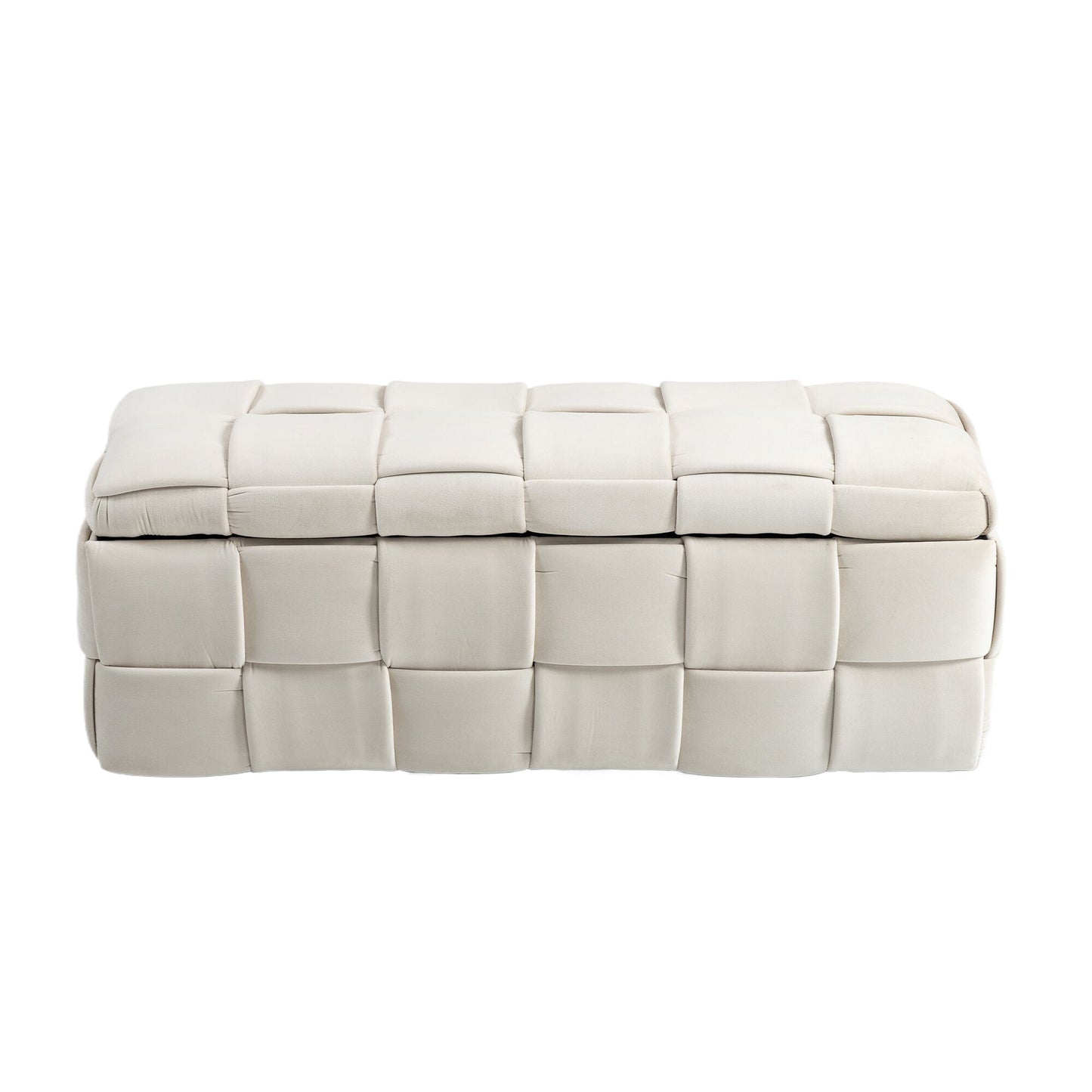 Ottomana de Almacenamiento Tapizada COOLMOR - Beige