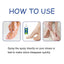 Foot Deodorant Reliever Sweat, Odor, Itchy, Dry Foot Deodorant Treatment Spray - Korvel