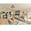 6 Light Modern Sputnik Lights Semi Flush Mount Ceiling Light Black Finished - Korvel