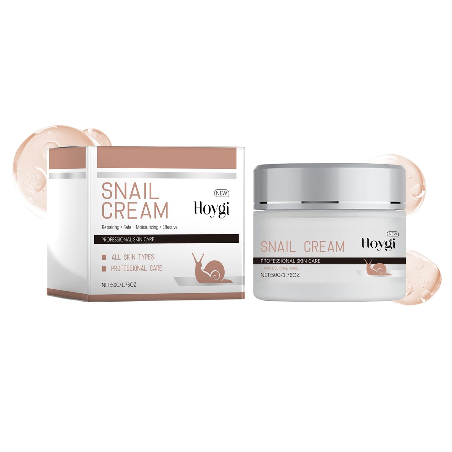 Crème hydratante premium à l'escargot pour une peau radieuse