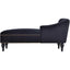 58-Inch Velvet Lounge Chair with Nailhead Trim