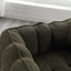 Soft Bean Bag Chair with High Resilient Foam(Chips)for living room and bedroom,Comfortable Square Lazy Sofa with Footstool - Korvel