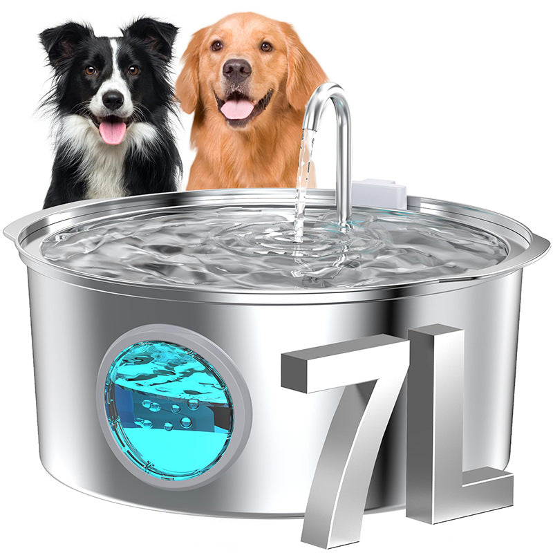 Premium Stainless Steel Pet Water Dispenser for Cats and Dogs