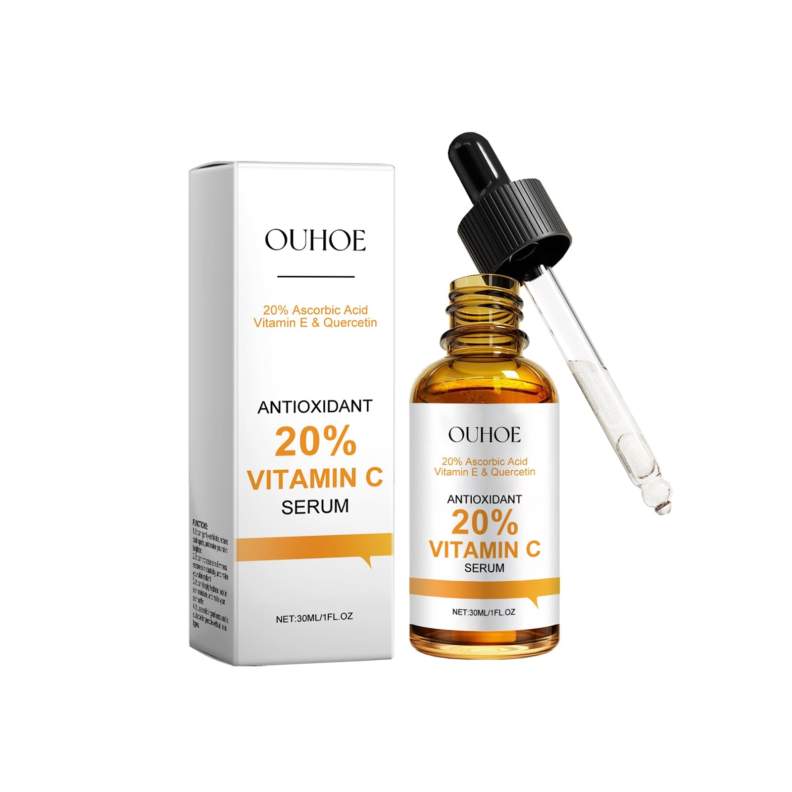Vitamin C Essence, Facial Gentle Brightening Deep Moisturizing Repair Nourishing Skin Care Essence - Korvel
