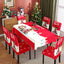 Christmas tablecloth, holiday decoration, elastic chair cover, household dining table, waterproof and dustproof tablecloth, fabric decorative tablecloth - Korvel