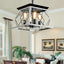 Chandelier de ferme à 4 lumières pour salle à manger (Ampoules non incluses)