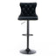 Black,Set of 225-33 Inch,17.7 inch base, Modern Upholstered Bar Stools with Backs Comfortable Tufted for Home Pub and Kitchen - Korvel