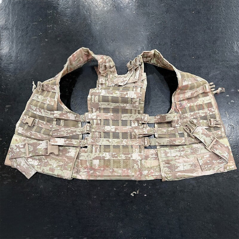 Cold War direct-purchased Russian military-issued 3rd-gen 6sh117 desert KSOR digital camo tactical vest - Korvel