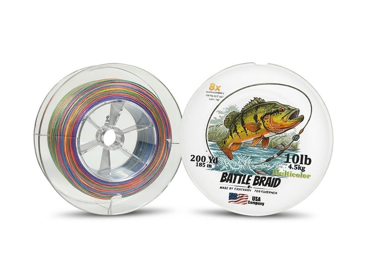 MULTICOLOR 200/300 YARD SPOOL 8x PE - Korvel