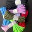 8 pairs of 8-color shoelaces - semi-circular - Korvel
