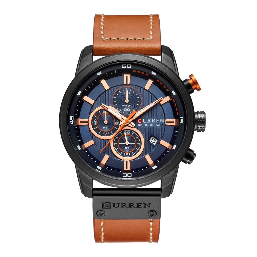 Watch Top Brand Man Watches with Chronograph Sports Waterproof Clock Man Watches Military Luxury Men's Watch Analog Quartz - Korvel