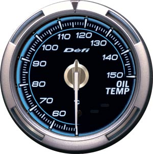 Defi Oil Temperature Gauge - Blue Edition (60mm) - Korvel