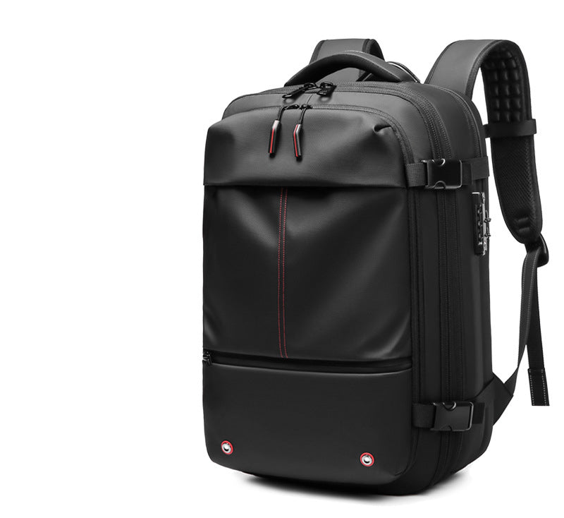 Expandable Waterproof Travel Backpacks Men Business Laptop Backpack With Valve Vacuum Compression Backpack - Korvel