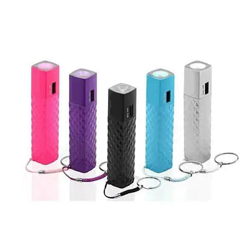 Cargador de teléfono estilo estuche de lápiz labial con linterna