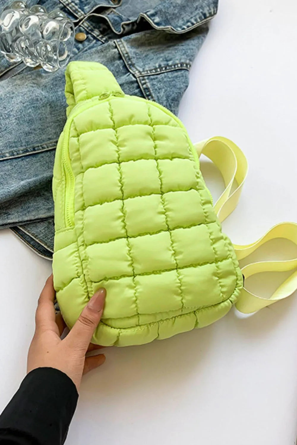 Quilted Nylon Crossbody  Bag - Korvel