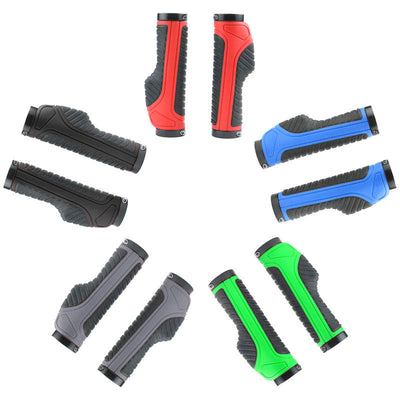 Premium Two-Color Lockable Bicycle Handlebar Grips