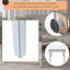 ON-TRANS Modern Glass Mirrored Coffee Table with Adjustable Height