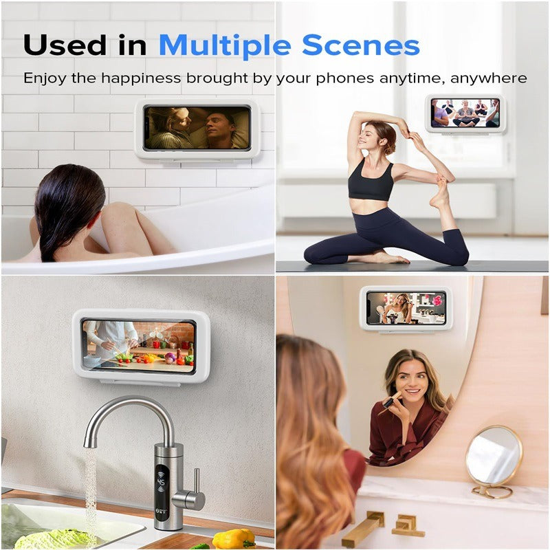 Soporte para teléfono impermeable para la ducha - Soporte móvil premium