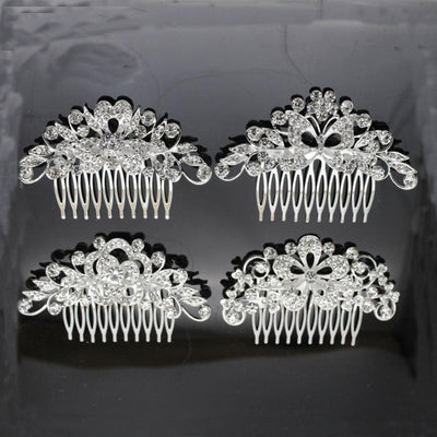 Wedding Dress Accessories Bridal Accessories Wedding Bridal Accessories Alloy Rhinestone Hair Combs Bridal Tiara - Korvel