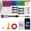 Bande lumineuse intérieure de voiture RGB LED 10-en-1 avec télécommande