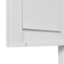 Elegante gabinete de almacenamiento de metal blanco para cocina