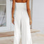 Tied Cutout Tube Wide Leg Jumpsuit - Korvel