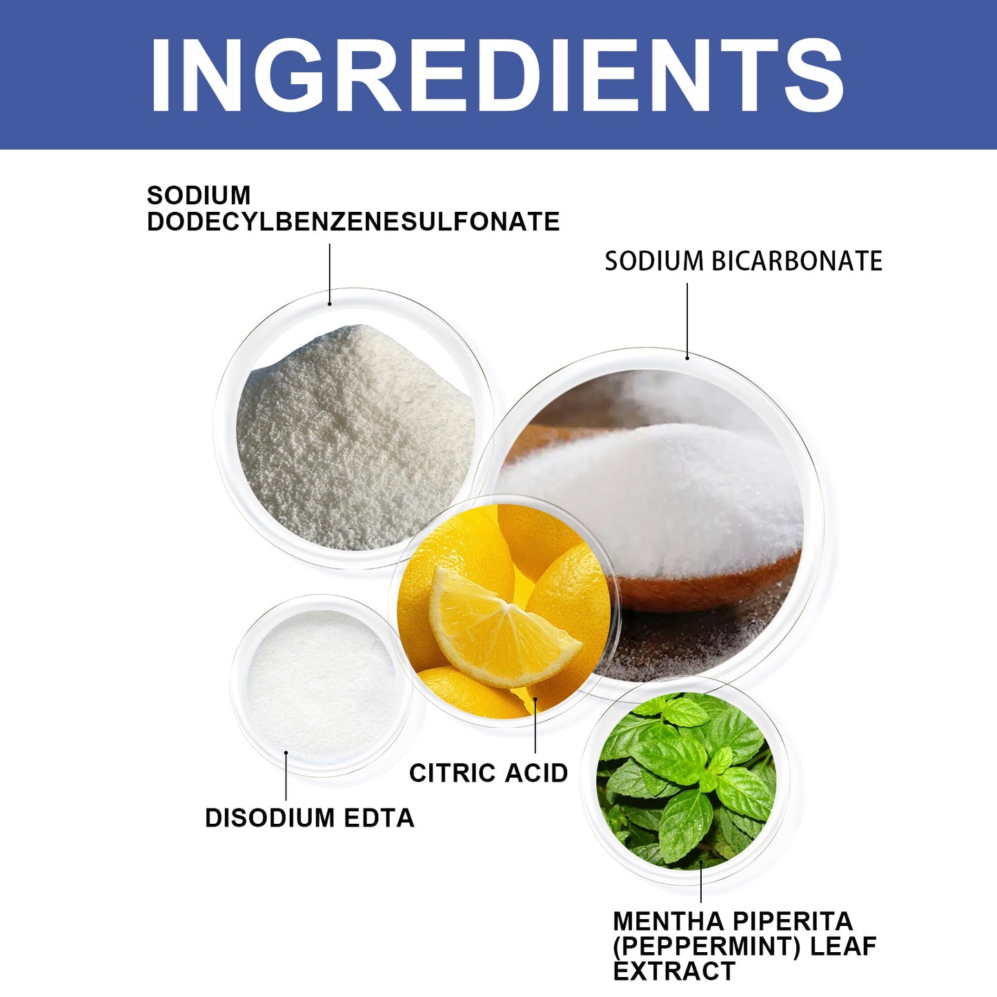 Effervescent Cleaning Tablets for Kitchen & Bathroom