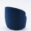 Teddy Fabric Swivel Accent Armchair - Dark Blue