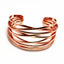 Fashion Alloy Round Chain Charms Cuff Bracelet For Women Female Gold&Silver Color Bracelets Jewelry - Korvel