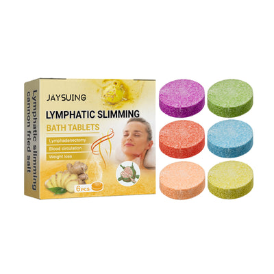Lymphatic Body Shaping Bath Tablet, Firming Slimming Repair Lymphatic Swelling Clean Body Skin Bath Tablet - Korvel