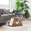 Vintage Black Wood Cat Condo & End Table