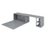 Queen Size Murphy Bed with Rotable Desk  Gray - Korvel