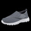 Elderly shoes men's chubby feet swollen feet, special health shoes sports shoes single buckle with dad's shoe mesh - Korvel