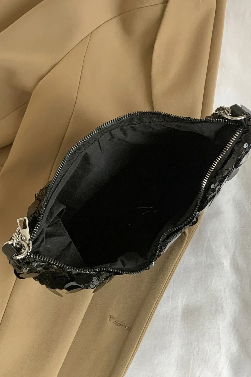 Sequin Chain Crossbody Bag - Korvel