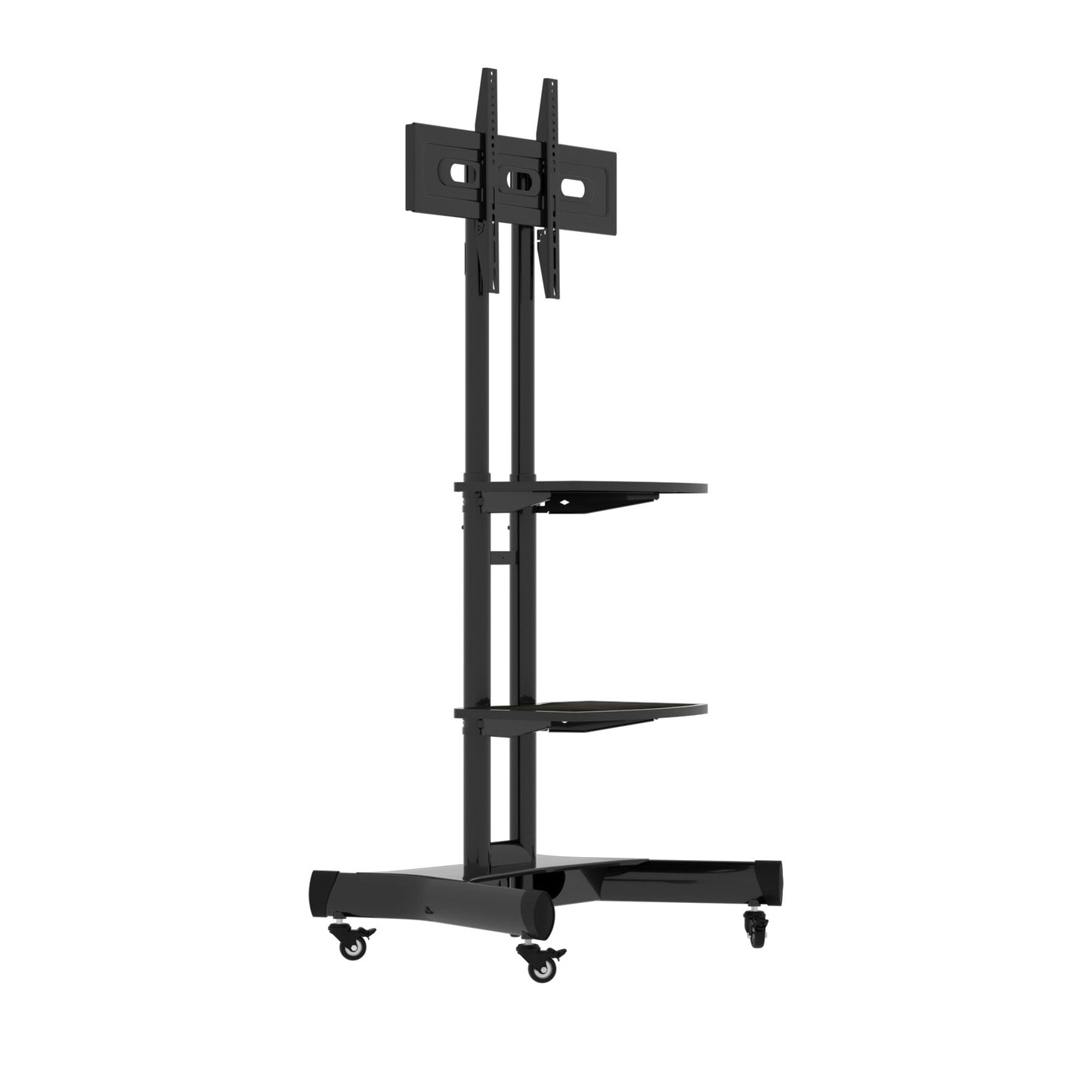 FANCO Universal Rotating TV Stand, suitable for 32-80 inch TVs, adjustable tilt height, maximum VESA 600x400mm (black) - Korvel