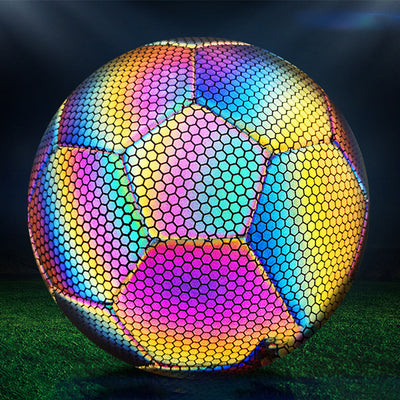 Premium PU Reflective Soccer Ball - Size 5